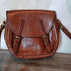 Brown Leather Crossbody Bag